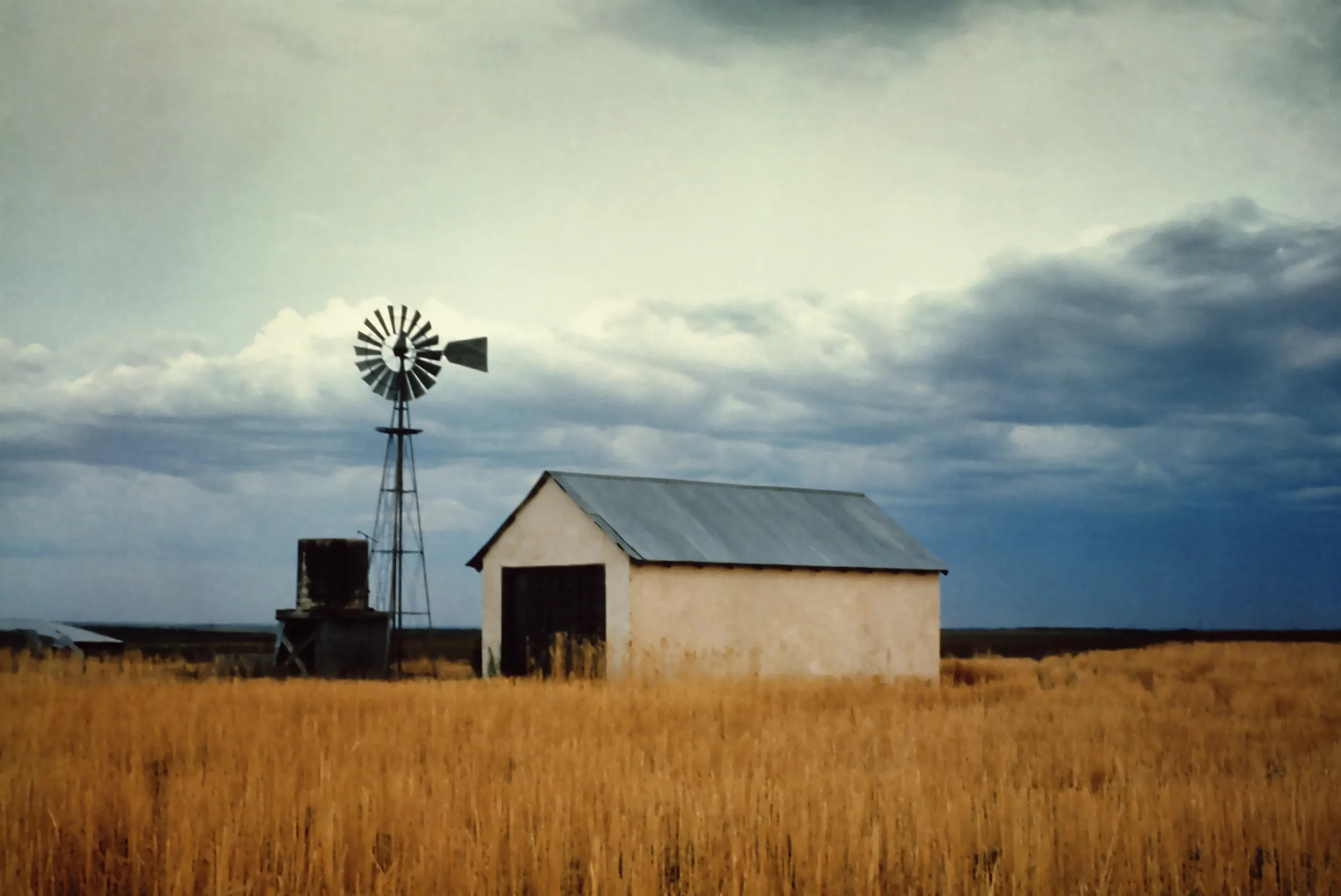 Old Barn & Windmill - noise