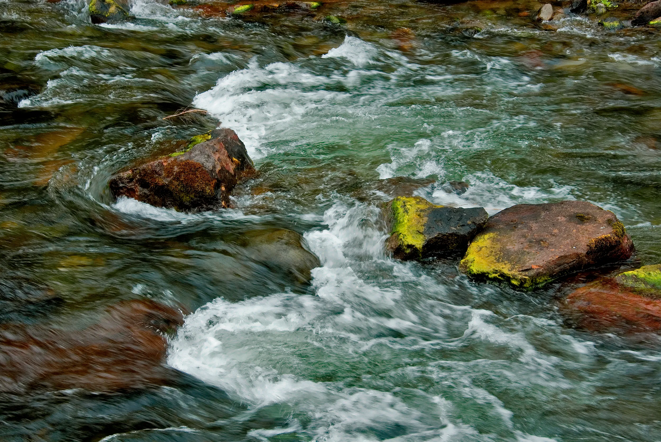 Twirling Stream - Columbia River, Oregon